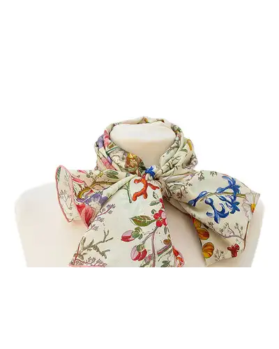 Scarves Fox and Chave Kilburn Buds Silk Habotai Scarf £42.00