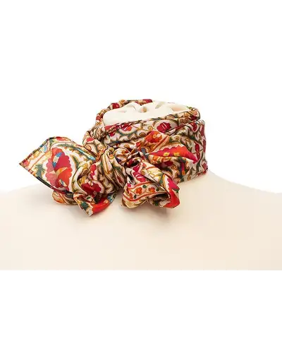 Scarves Fox and Chave Suzani Red Silk Habotai Scarf £42.00