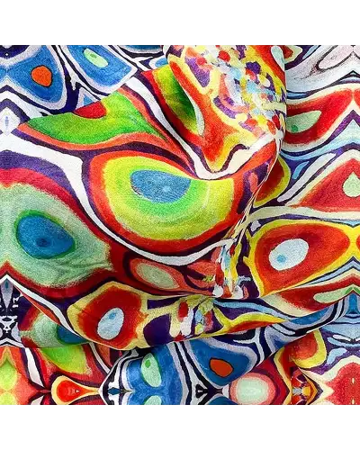 Scarves Fox and Chave Zebrafish Silk Habotai Scarf £50.00