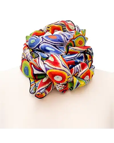 Scarves Fox and Chave Zebrafish Silk Habotai Scarf £50.00