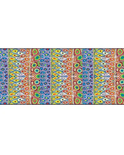 Scarves Fox and Chave Zebrafish Silk Habotai Scarf £50.00