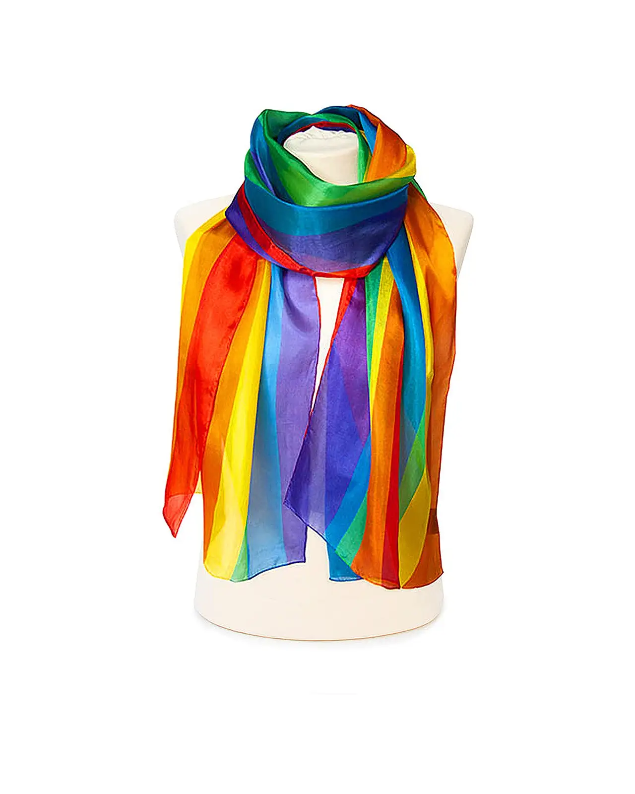 Scarves Fox and Chave Rainbow Silk Habotai Scarf £50.00