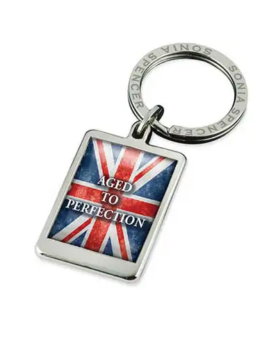 Key Rings Fox and Chave Aged To Perfection Flag Keyring £18.00
