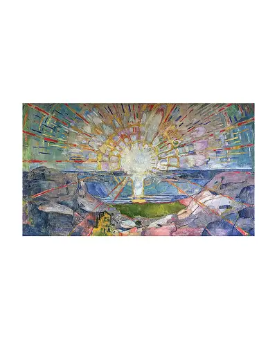 Scarves Fox and Chave Munch Sunrise Habotai Silk Wrap £45.00