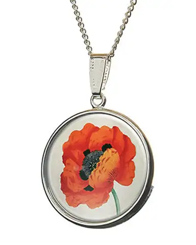 Pendants Fox and Chave Remembrance Poppy Pendant £23.00