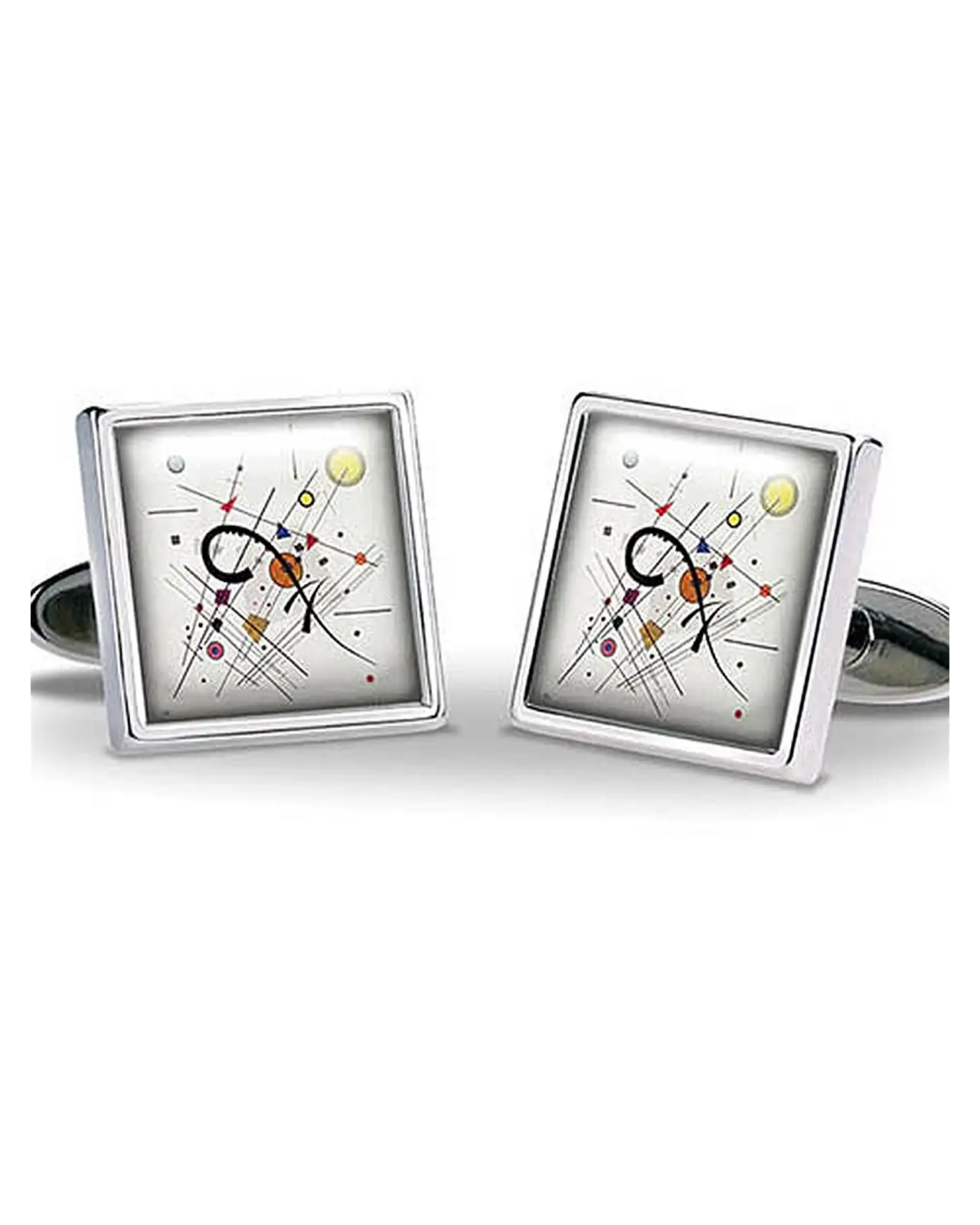 Others Fox and Chave Kandinsky Grey Square Cufflinks £29.00