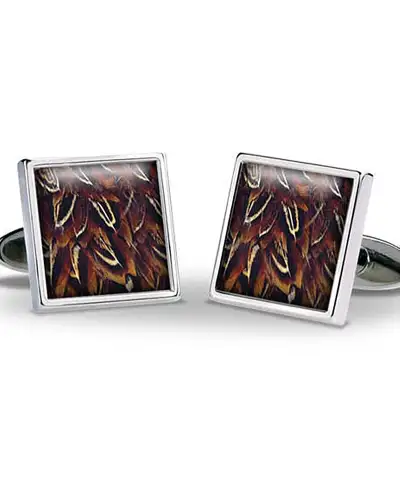 Others Fox and Chave Pheasant Feathers Cufflinks £29.00