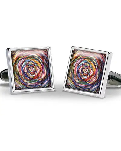 Others Fox and Chave Colour Swirl Cufflinks £29.00