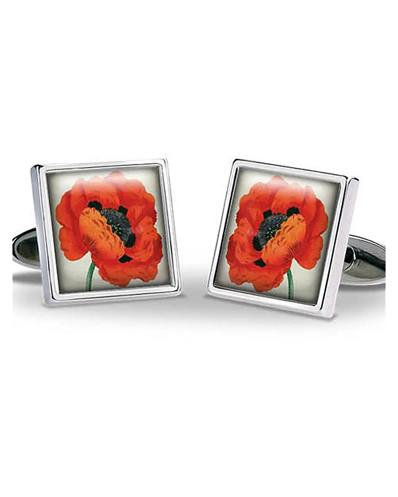 Others Fox and Chave Remembrance Poppy Cufflinks £29.00