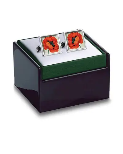 Others Fox and Chave Remembrance Poppy Cufflinks £29.00