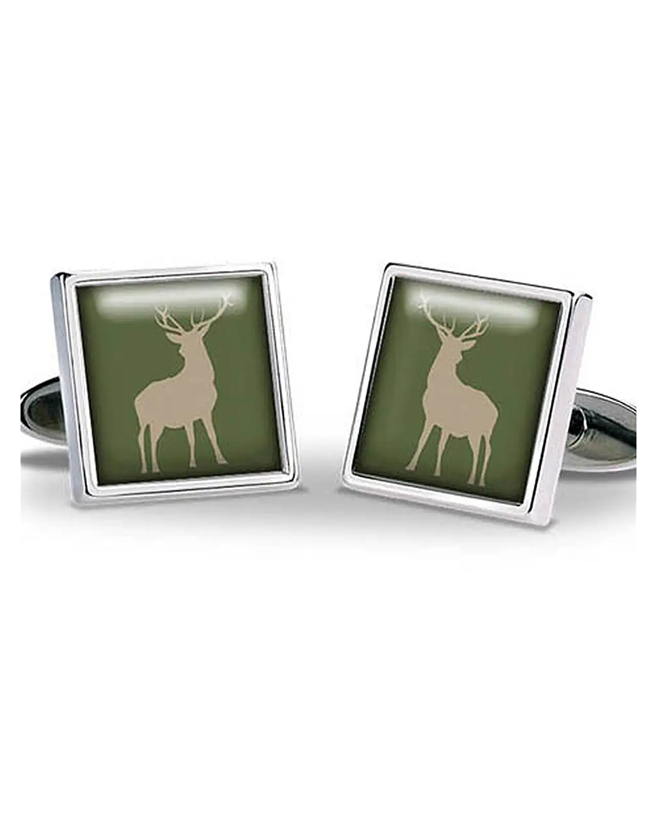 Others Fox and Chave Stag Green Cufflinks £29.00