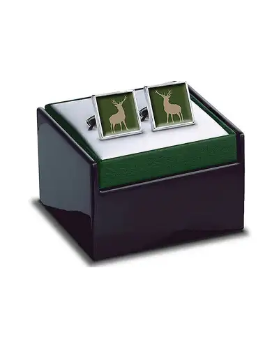 Others Fox and Chave Stag Green Cufflinks £29.00