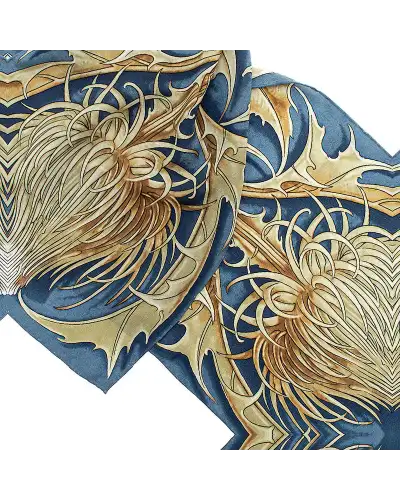 Scarves Fox and Chave Thistle Crêpe De Chine Scarf £34.00