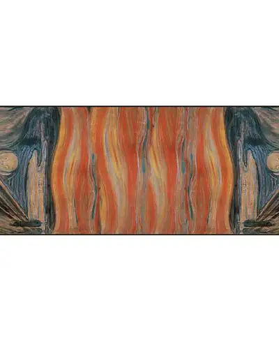 Scarves Fox and Chave Munch The Scream Chiffon Scarf £52.00