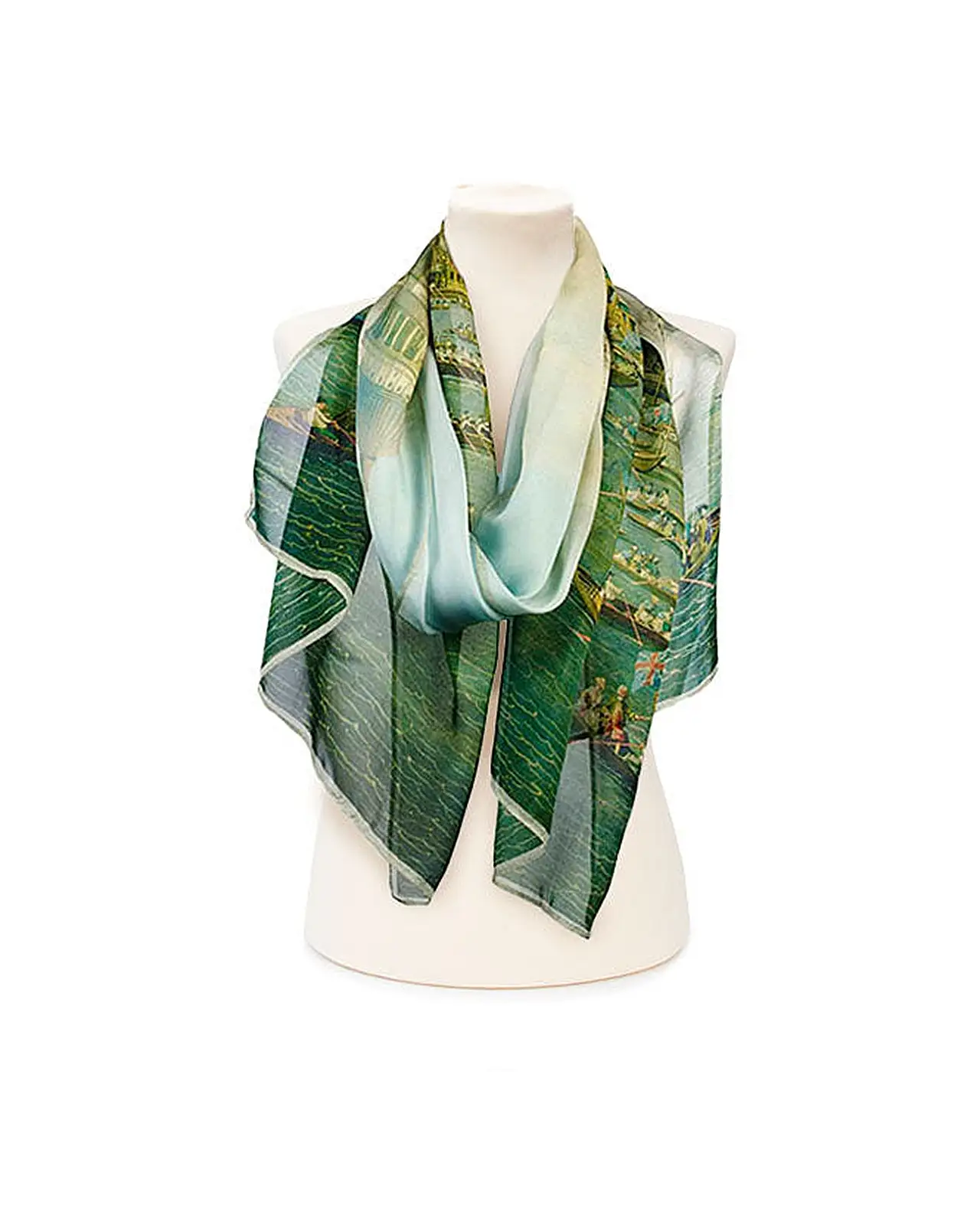 Scarves Fox and Chave Canaletto Thames Chiffon Scarf £52.00