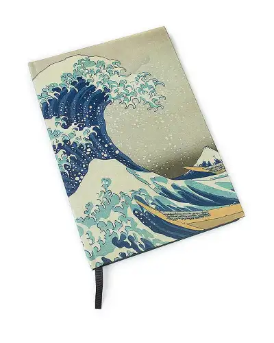 Notebooks Fox and Chave Hokusai Wave A5 Hardback Notebook £13.00