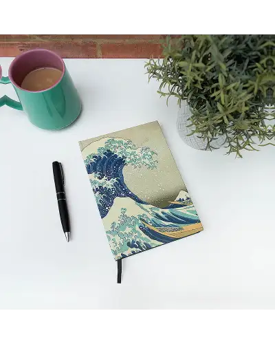 Notebooks Fox and Chave Hokusai Wave A5 Hardback Notebook £13.00
