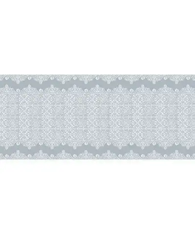 Scarves Fox and Chave Victorian Lace Silk Habotai Scarf Grey £42.00