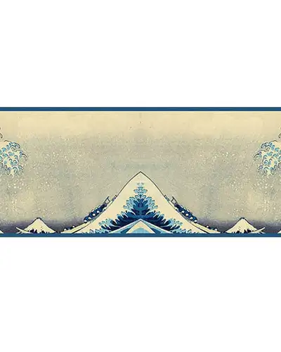 Scarves Fox and Chave Hokusai Wave Silk Habotai Scarf £42.00