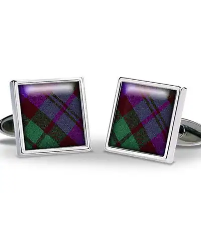 Others Fox and Chave Tartan Black Watch Cufflinks £29.00