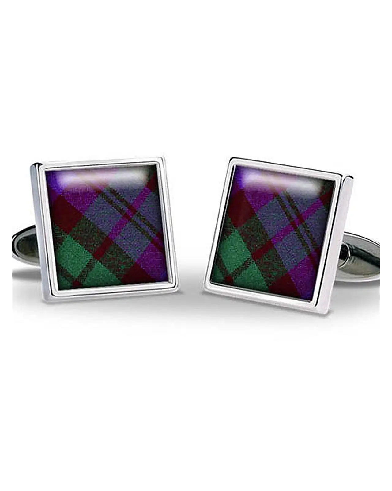Others Fox and Chave Tartan Black Watch Cufflinks £29.00