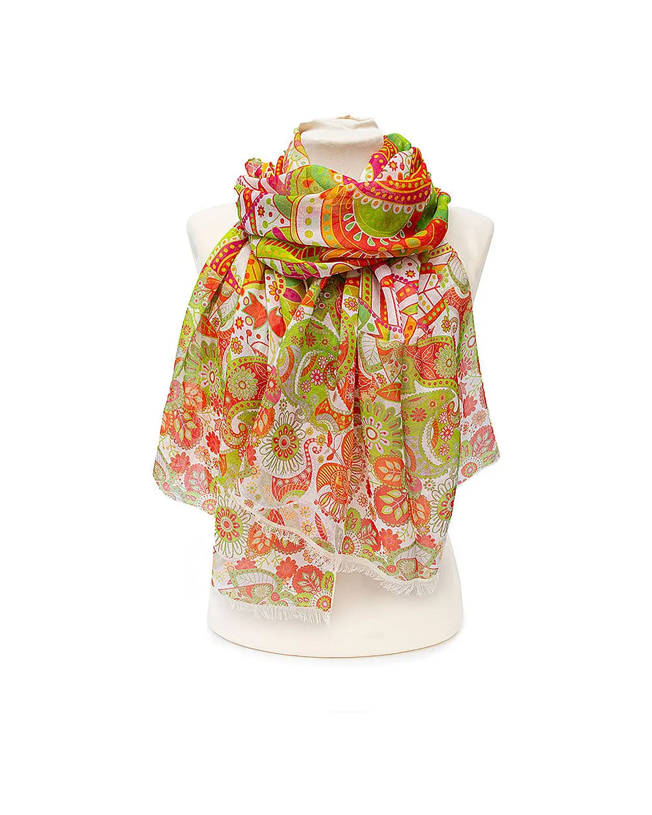 Scarves Fox and Chave Indian Bright Modal Scarf £19.00