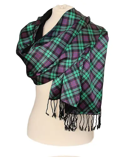 Scarves Fox and Chave Tartan Poshmina Stole £116.00