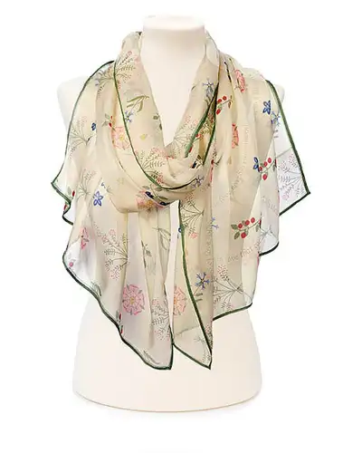 Scarves Fox and Chave Shakespeare Love Chiffon Scarf £52.00