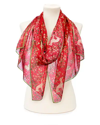 Scarves Fox and Chave Cluny Tapestry Chiffon Scarf £52.00