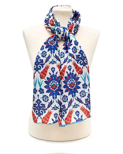 Scarves Fox and Chave Islamic Starburst Silk Habotai Scarf £42.00