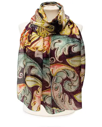 Scarves Fox and Chave Renaissance Jewel Silk Habotai Scarf £37.00