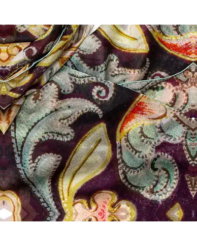 Scarves Fox and Chave Renaissance Jewel Silk Habotai Scarf £37.00