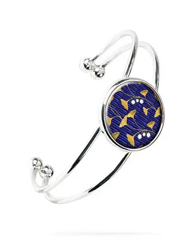 Bangles Fox and Chave Enamel Ginkgo Bangle £25.00