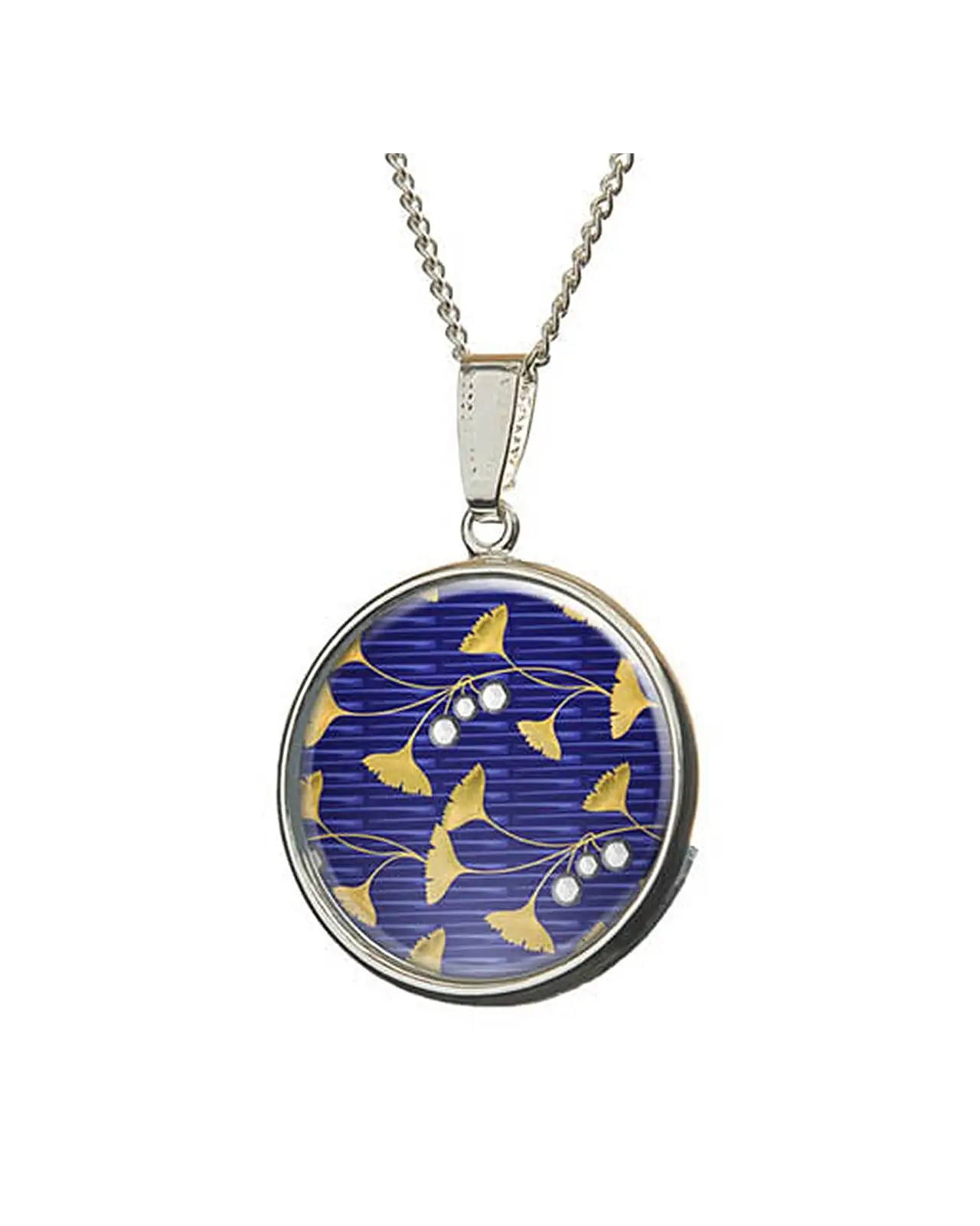 Pendants Fox and Chave Enamel Ginkgo Leaf Pendant £23.00