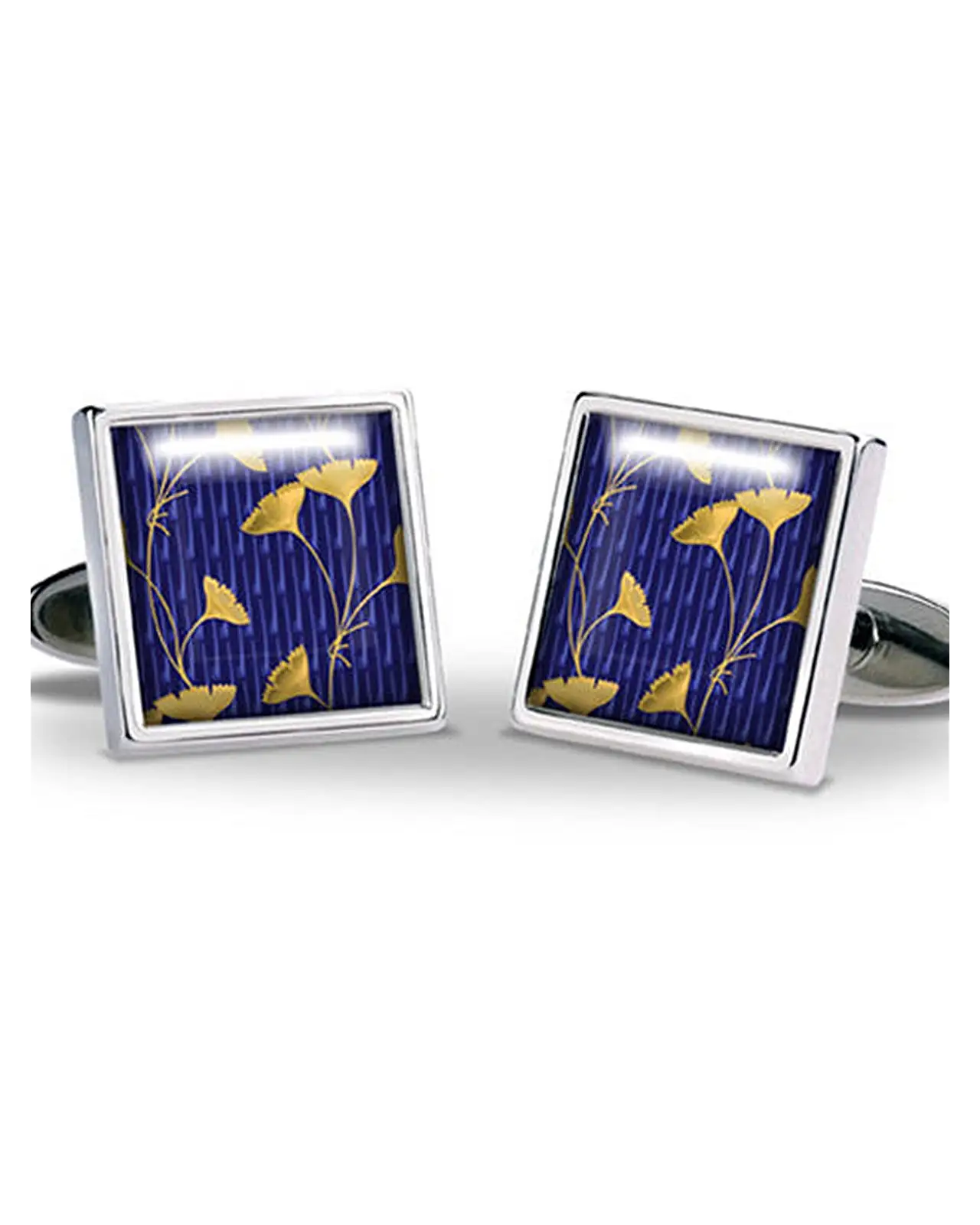 Others Fox and Chave Enamel Ginkgo Leaf Cufflinks £29.00