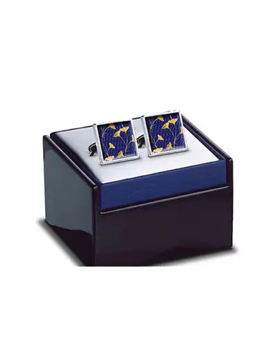 Others Fox and Chave Enamel Ginkgo Leaf Cufflinks £29.00