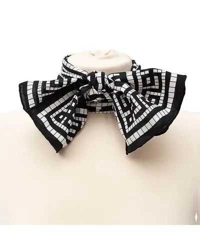 Scarves Fox and Chave Greek Key Crêpe De Chine Silk Scarf £45.00