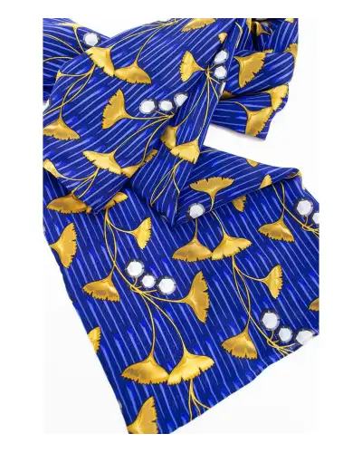 Scarves Fox and Chave Enamel Ginkgo Leaf Crêpe De Chine Scarf £45.00