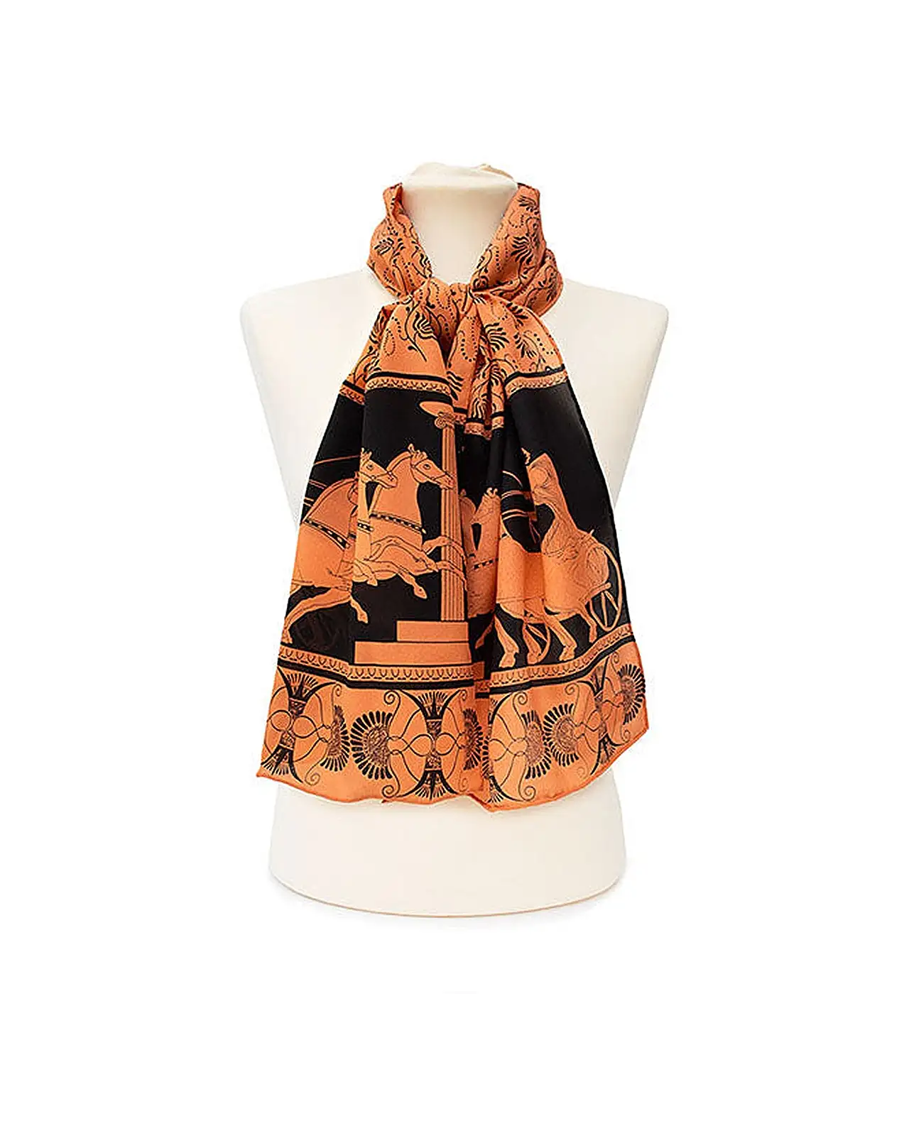 Scarves Fox and Chave Greek Charioteer Scarf Crêpe De Chine Scarf £45.00