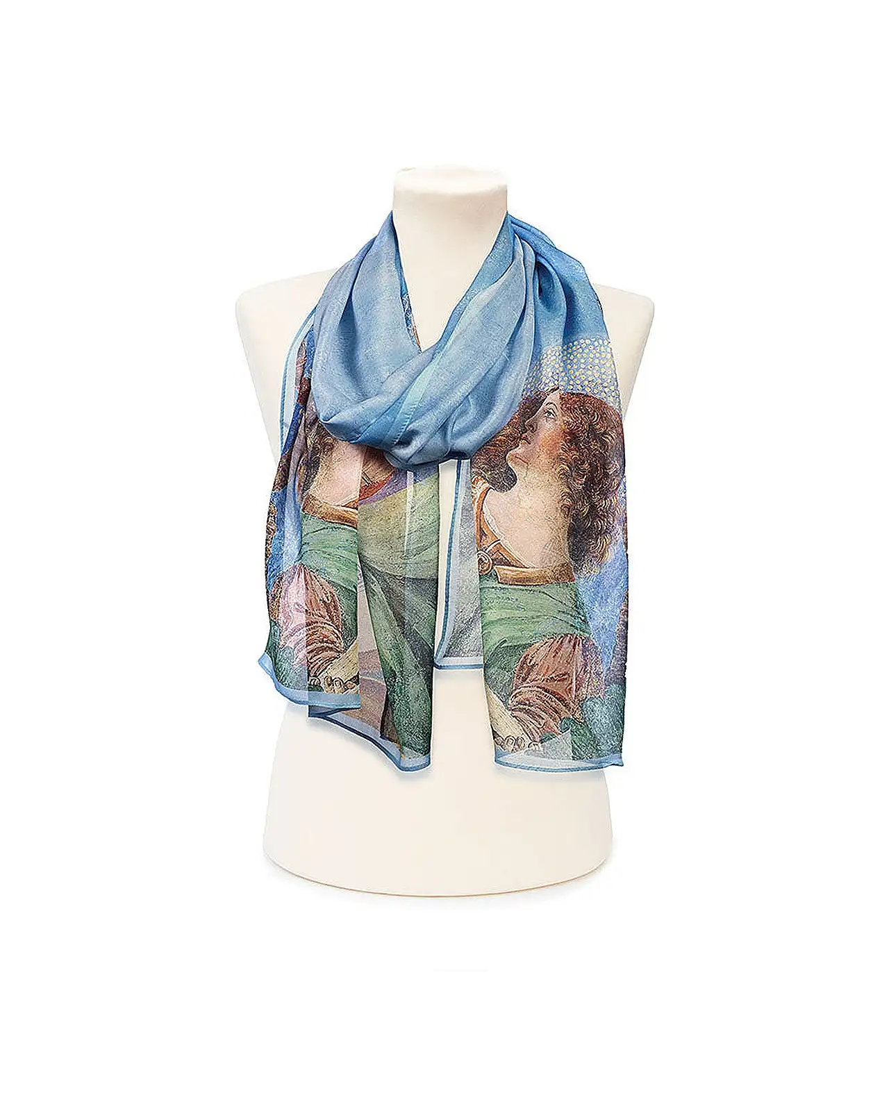 Scarves Fox and Chave Renaissance Angel Silk Chiffon Scarf £39.00