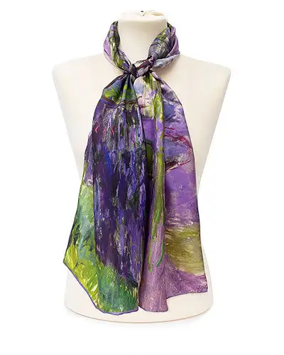 Scarves Fox and Chave Monet Nympheas Silk Habotai Scarf £42.00