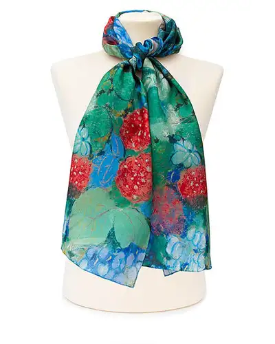 Scarves Fox and Chave Redon Ophelia Silk Habotai Scarf £42.00