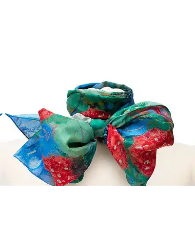 Scarves Fox and Chave Redon Ophelia Silk Habotai Scarf £42.00