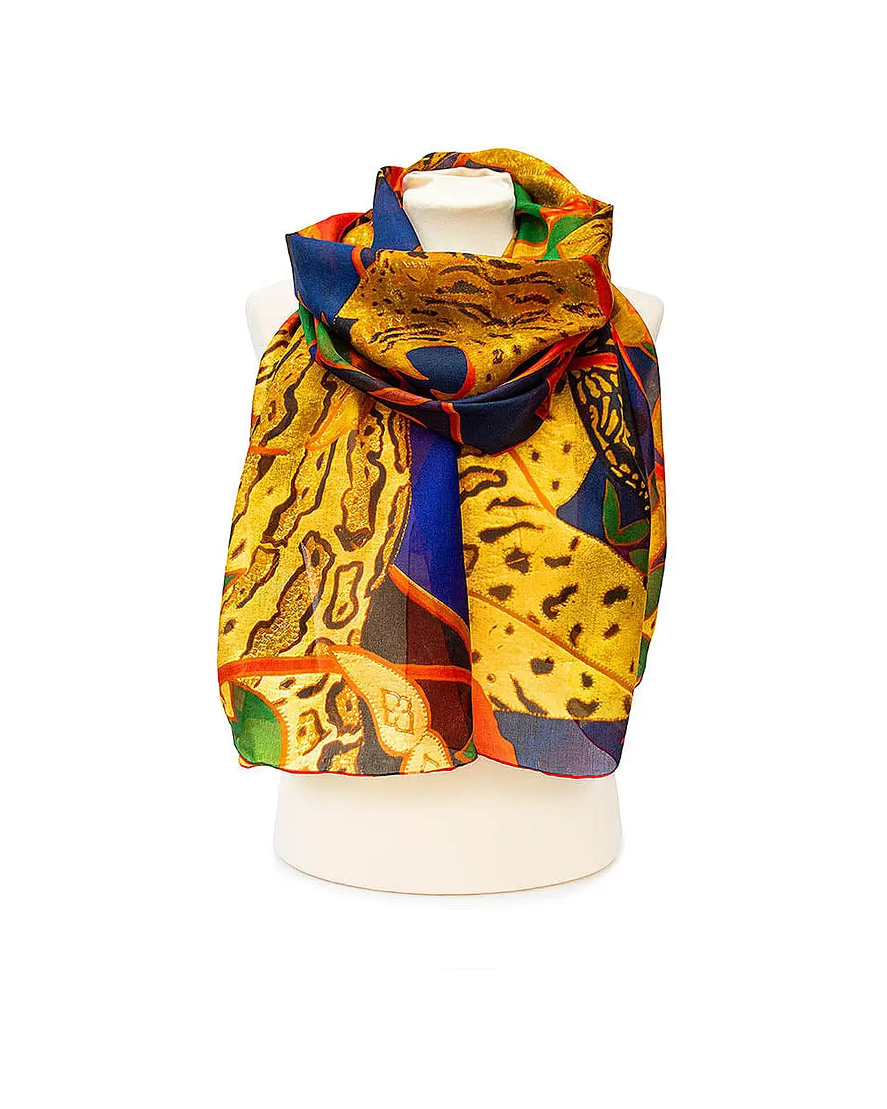Scarves Fox and Chave The Hunt Silk Habotai Scarf £50.00