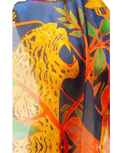 Scarves Fox and Chave The Hunt Silk Habotai Scarf £50.00