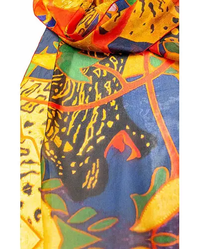 Scarves Fox and Chave The Hunt Silk Habotai Scarf £50.00