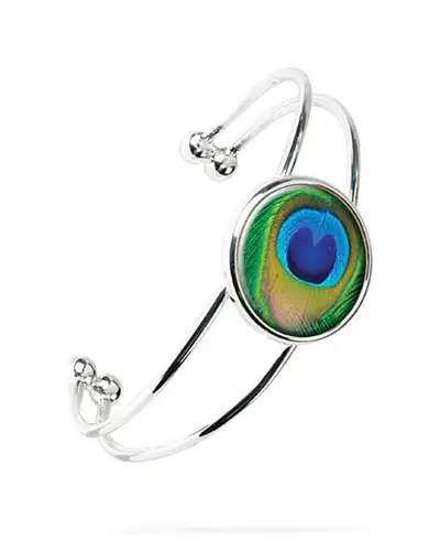 Bangles Fox and Chave Peacock Feather Bangle £25.00