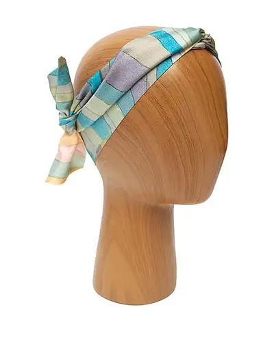 Scarves Fox and Chave Paul Klee Steep Coast Skinny Silk Scarf £27.00