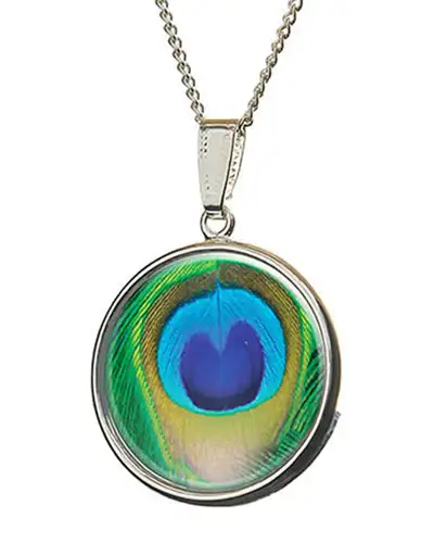 Pendants Fox and Chave Peacock Feathers Pendant £23.00