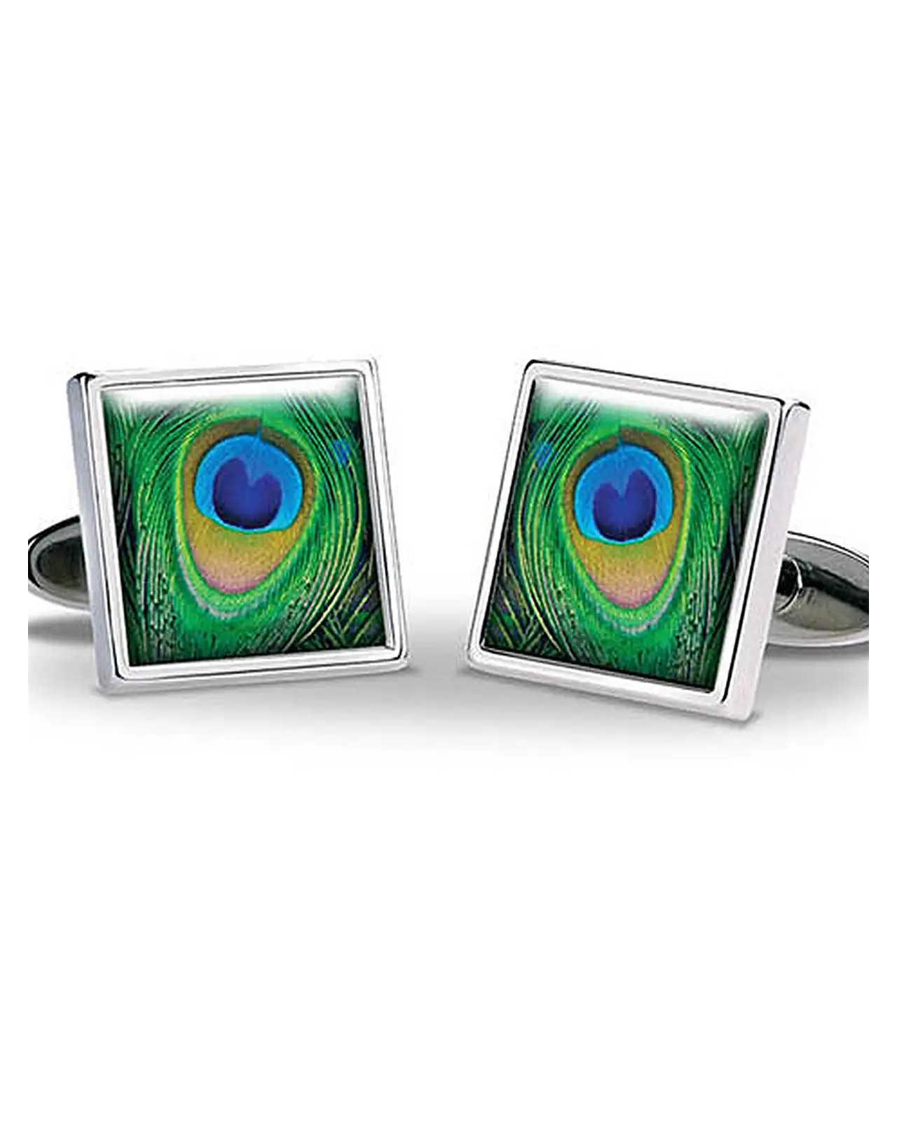 Others Fox and Chave Peacock Feathers Cufflinks £29.00